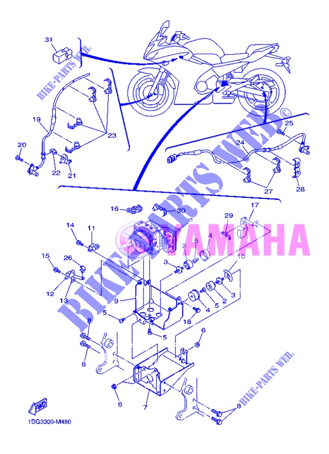 ELECTRICAL 3 for Yamaha DIVERSION 600 F ABS 2013