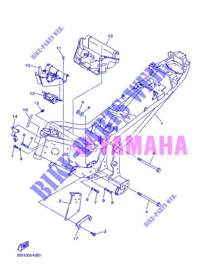 FRAME for Yamaha XJ6N 2013