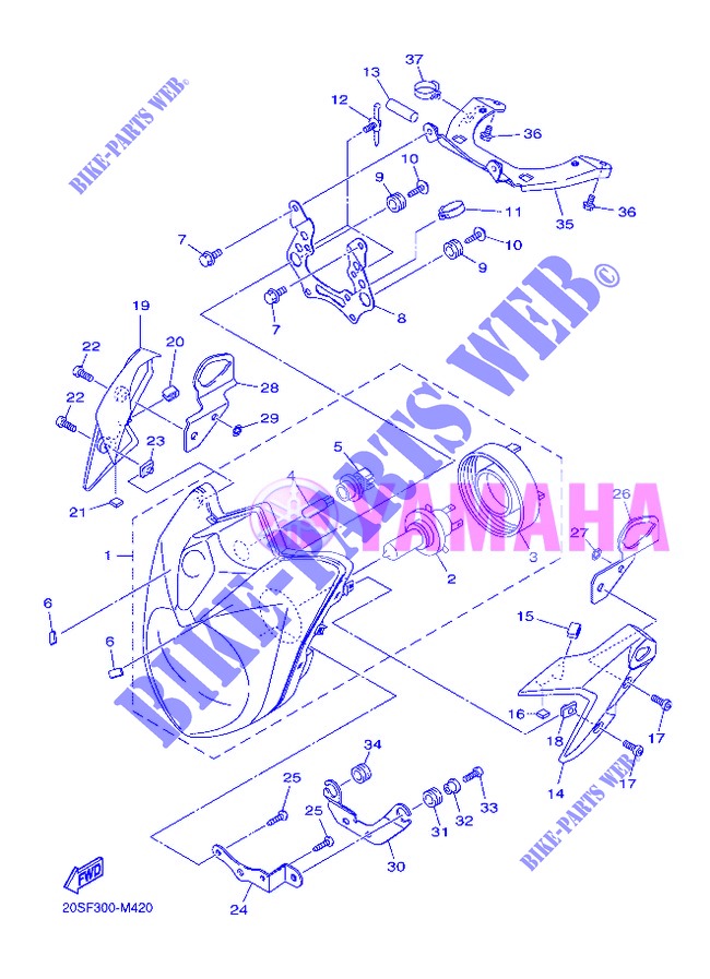 HEADLIGHT for Yamaha XJ6N 2013