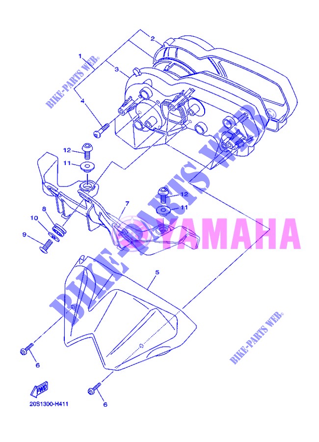 SPEEDOMETER for Yamaha XJ6N 2013
