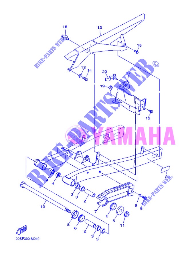 SWINGARM for Yamaha XJ6NA 2013