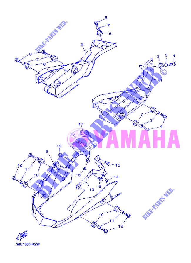 SIDE COVER 2 for Yamaha DIVERSION 600 2013