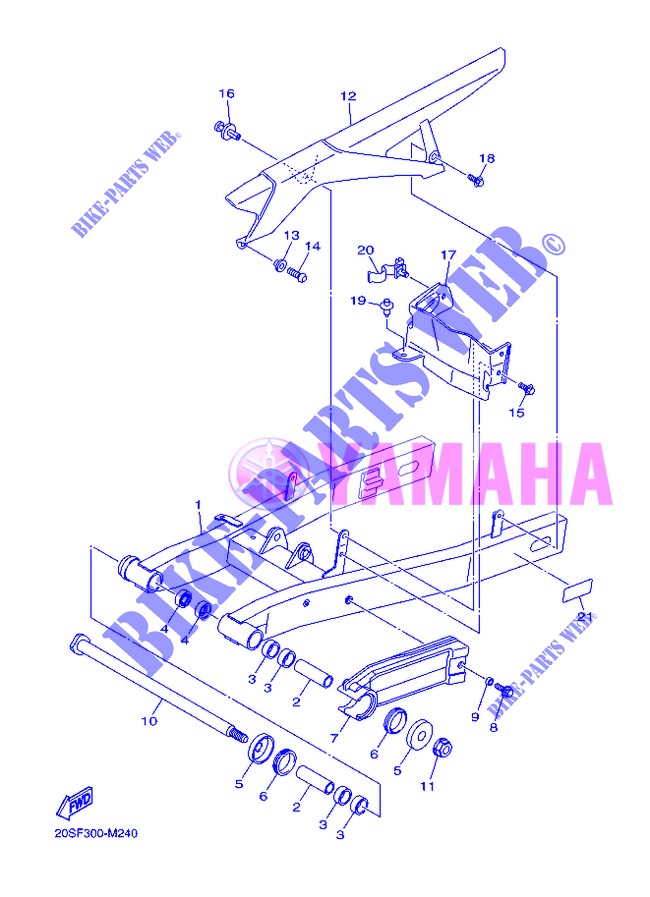 SWINGARM for Yamaha DIVERSION 600 2013