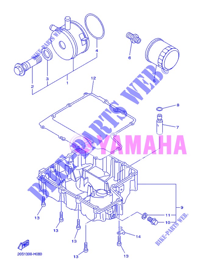 OIL FILTER for Yamaha DIVERSION 600 2013