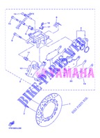 REAR BRAKE CALIPER for Yamaha DIVERSION 600 ABS 2013