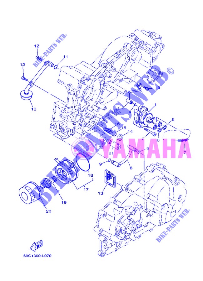 OIL PUMP for Yamaha XP500 2013