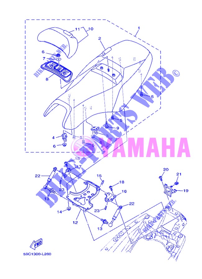 SEAT for Yamaha XP500 2013