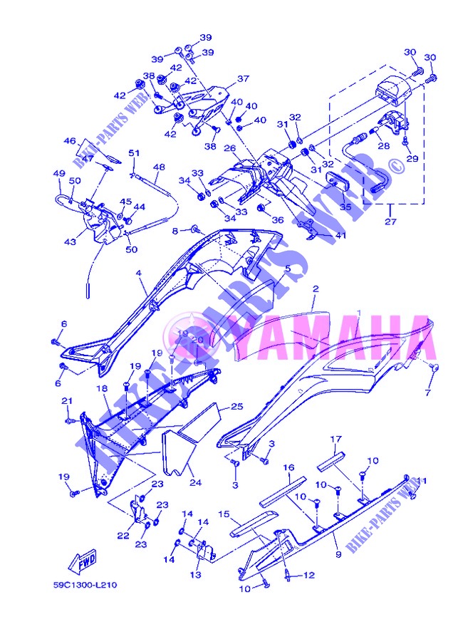 SIDE COVER 2 for Yamaha XP500 2013