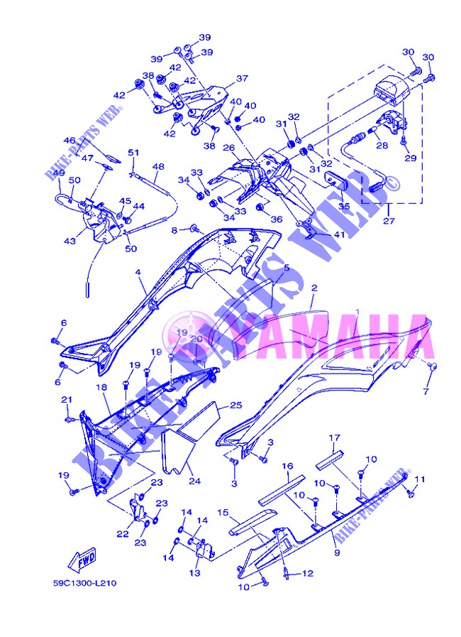 SIDE COVER 2 for Yamaha XP500 2013