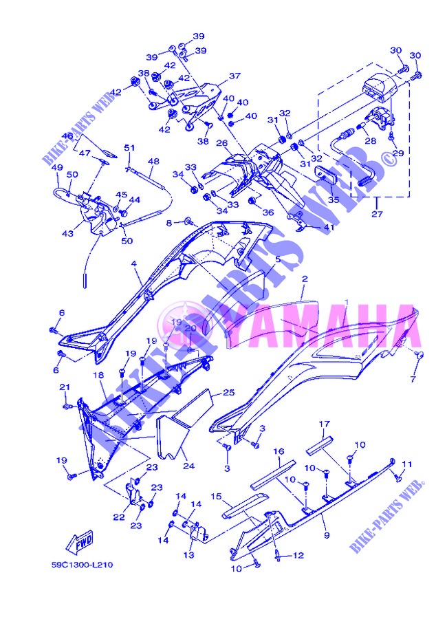 SIDE COVER 2 for Yamaha XP500A 2013