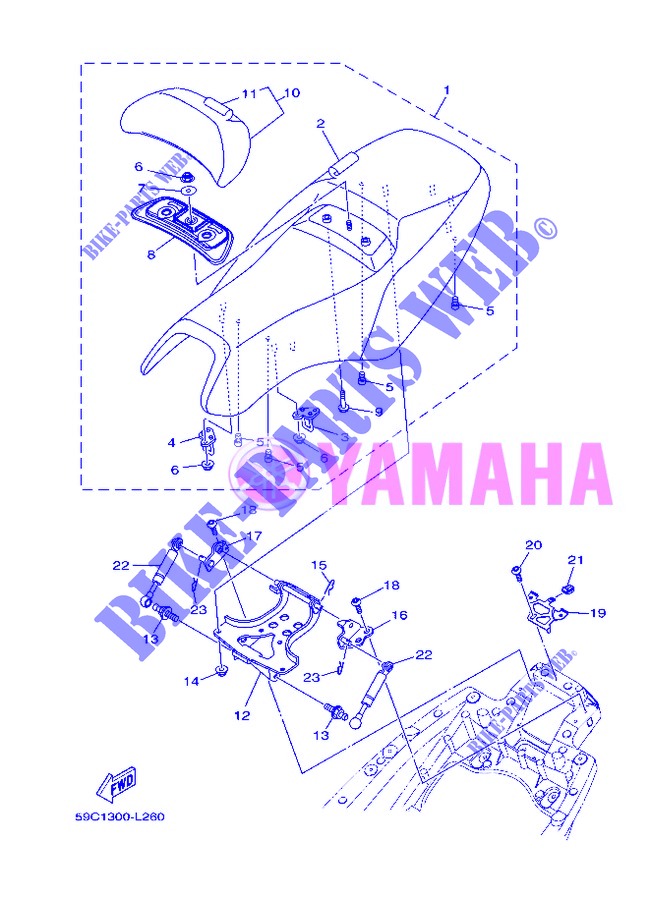 SEAT for Yamaha XP500A 2013