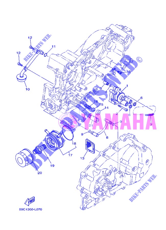 OIL PUMP for Yamaha XP500A 2013