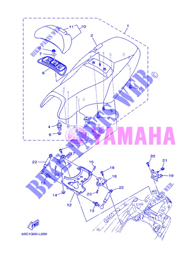 SEAT for Yamaha XP500A 2013