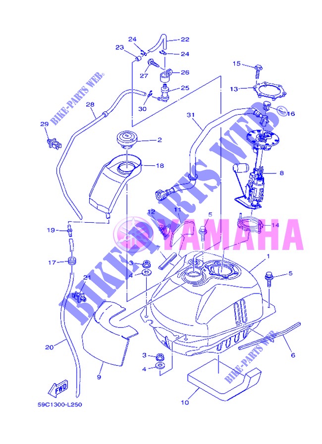 FUEL TANK for Yamaha XP500A 2013