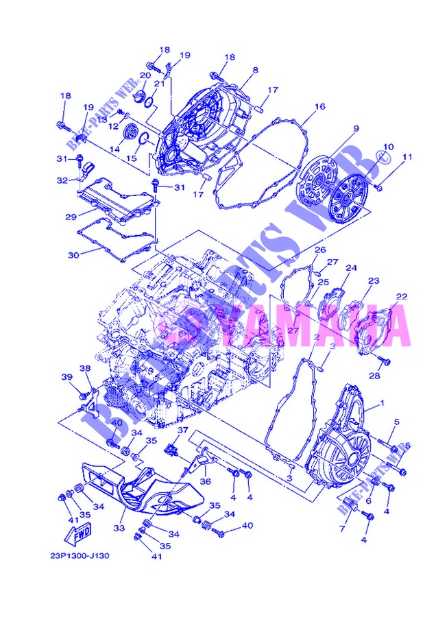 COVER   ENGINE 1 for Yamaha XT1200Z 2013