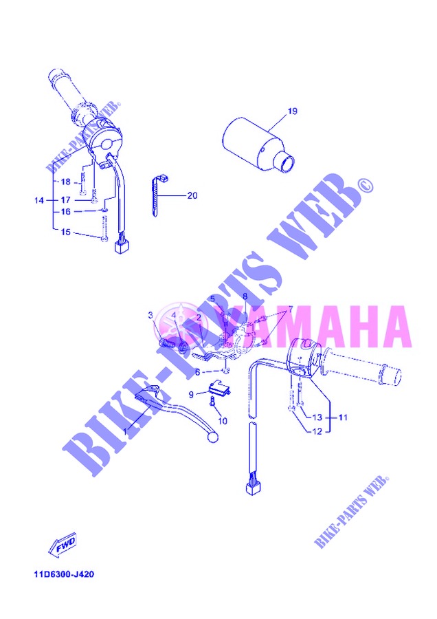 SWITCH / LEVER for Yamaha XT660Z 2013