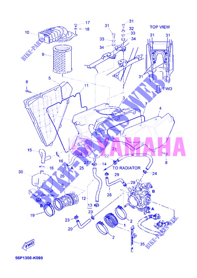 INTAKE for Yamaha XT660ZA 2013
