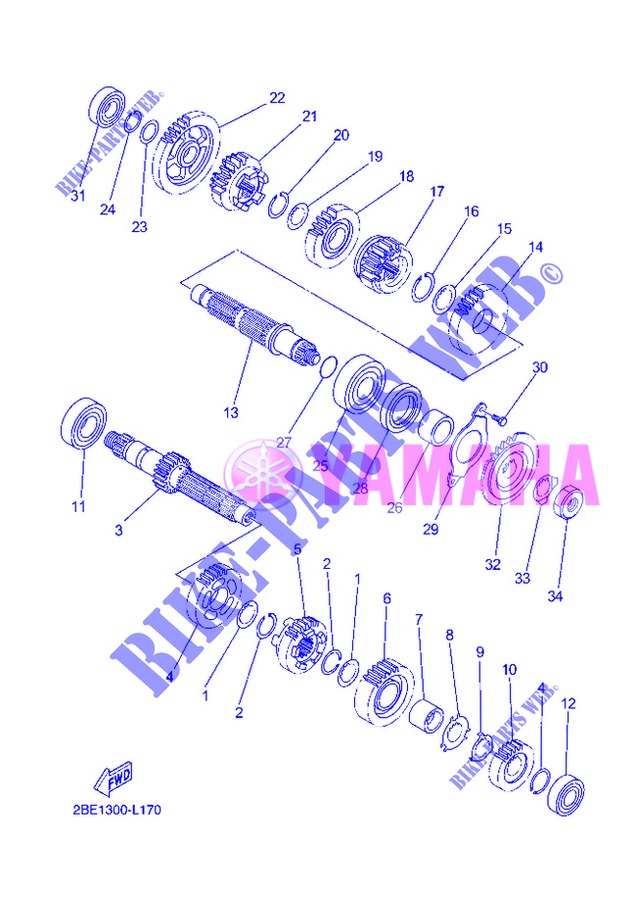 TRANSMISSION for Yamaha XT660ZA 2013