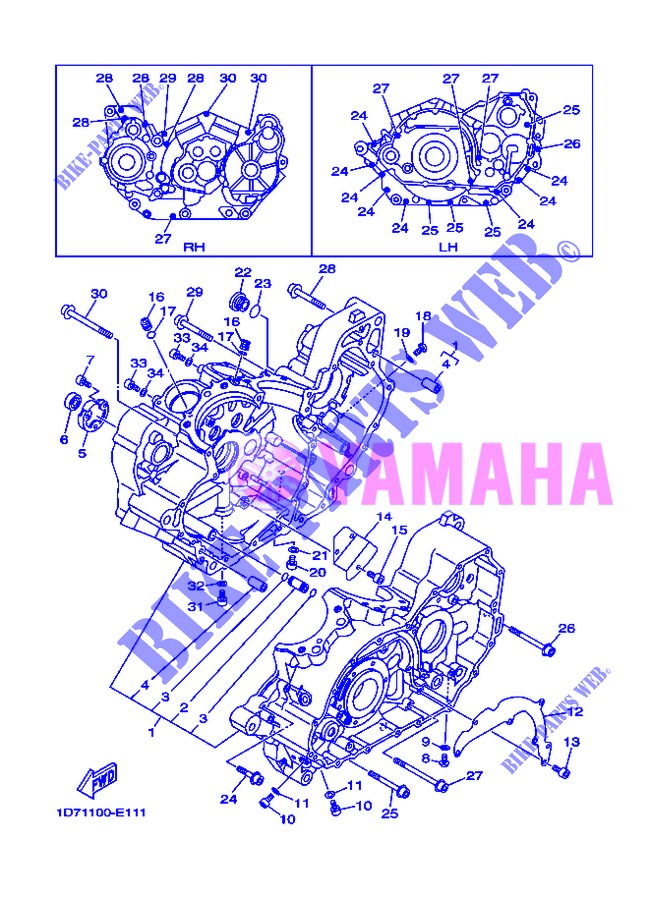 CRANKCASE for Yamaha MIDNIGHT STAR 1900 2013