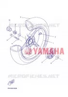 REAR WHEEL for Yamaha NS50N 2013