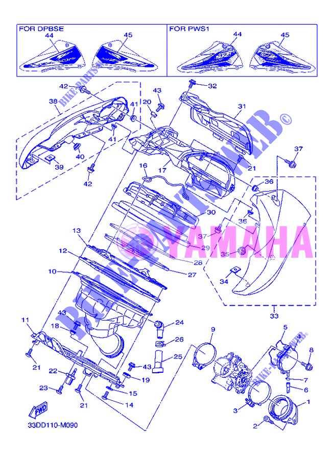 INTAKE for Yamaha YZ450F 2013