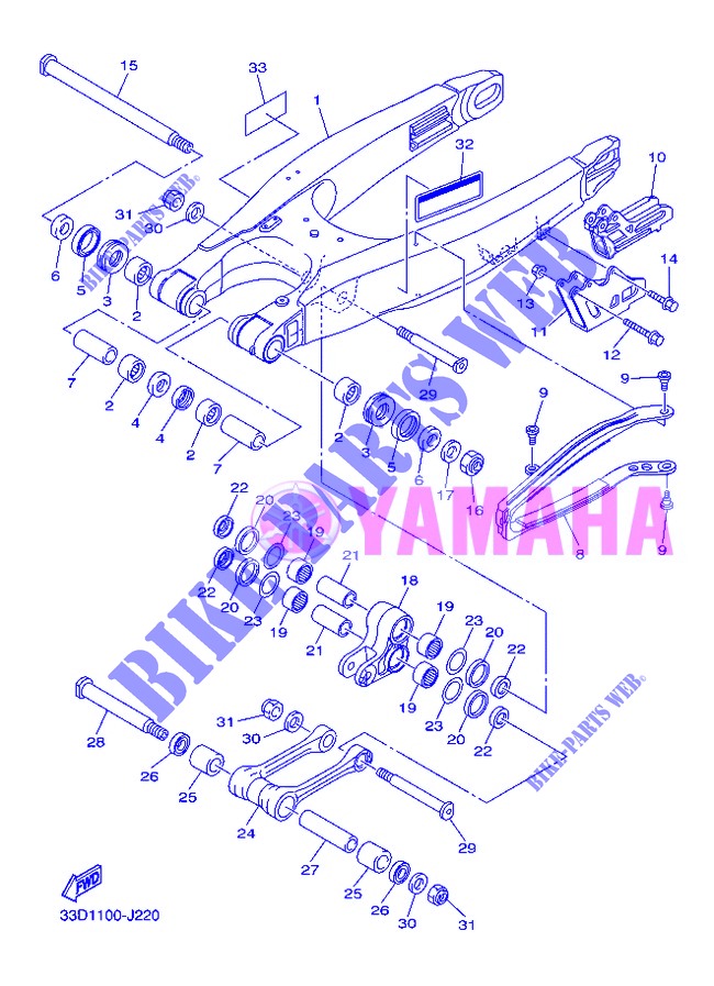 SWINGARM for Yamaha YZ450F 2013