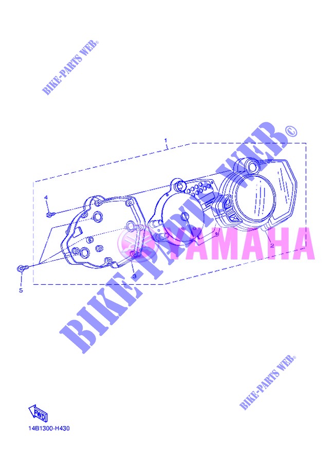 SPEEDOMETER for Yamaha YZF-R1 2013