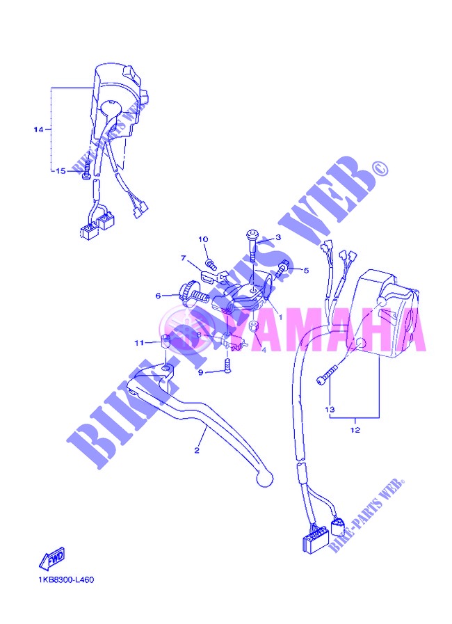 SWITCH / LEVER for Yamaha YZF-R1 2013