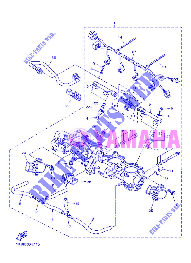 INTAKE 2 for Yamaha YZF-R1 2013