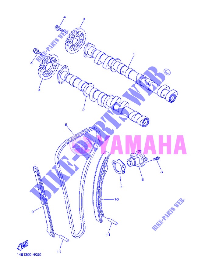 CAMSHAFT / TIMING CHAIN for Yamaha YZF-R1 2013