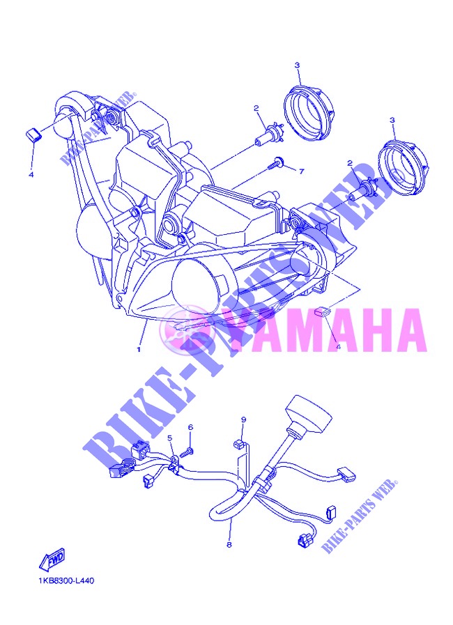 HEADLIGHT for Yamaha YZF-R1 2013