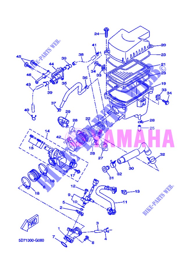INTAKE for Yamaha YZF-R125 2013