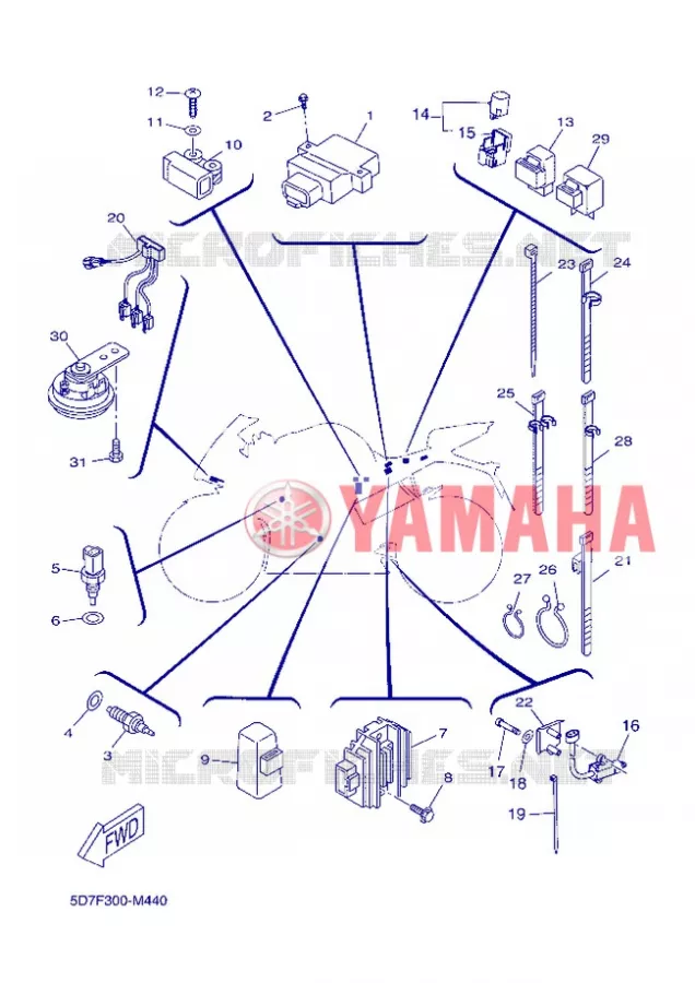 ELECTRICAL 2 Yamaha MOTO 125 2013 R125  YZF-R125