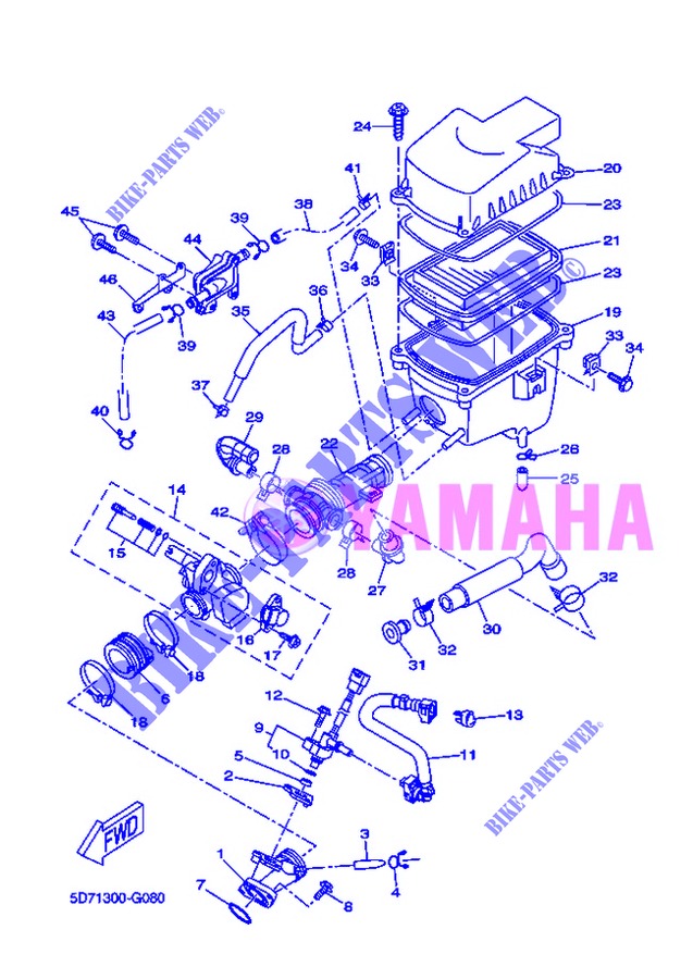 INTAKE for Yamaha YZF-R125 2013