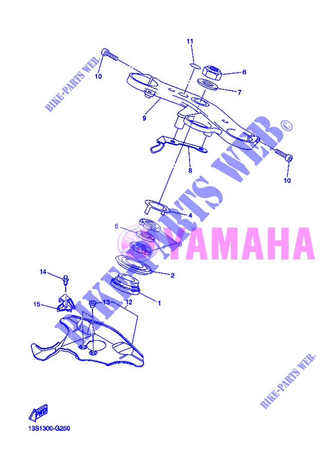 STEERING for Yamaha YZF-R6 2013