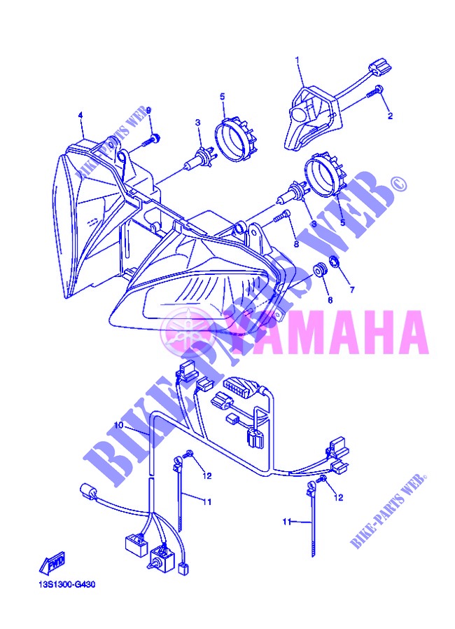 HEADLIGHT for Yamaha YZF-R6 2013