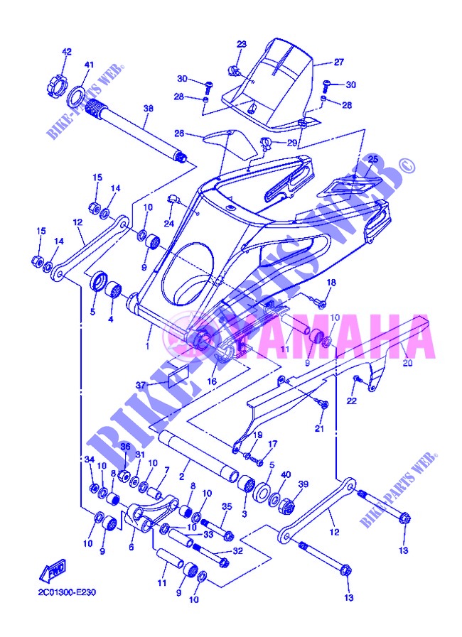 SWINGARM for Yamaha YZF-R6 2013