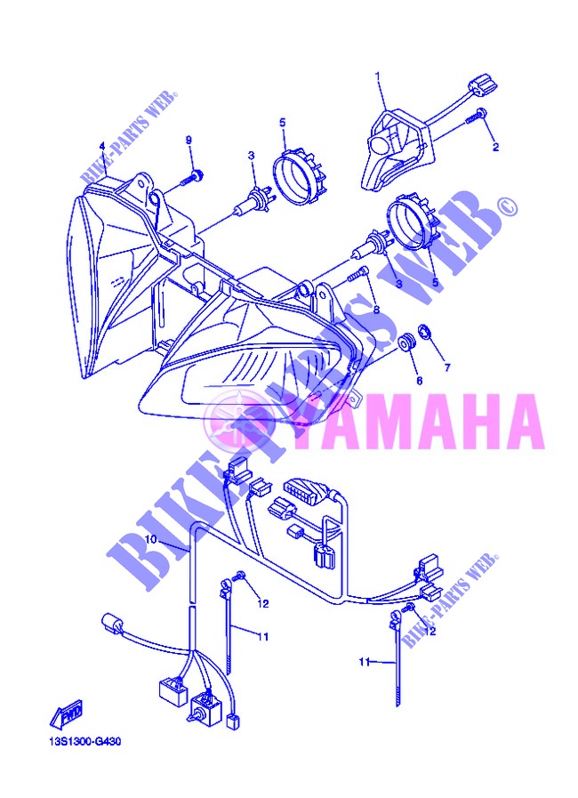 HEADLIGHT for Yamaha YZF-R6 2013