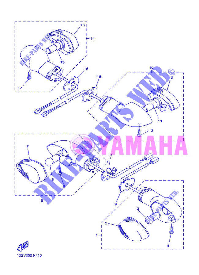 INDICATOR for Yamaha YZF-R6 2013