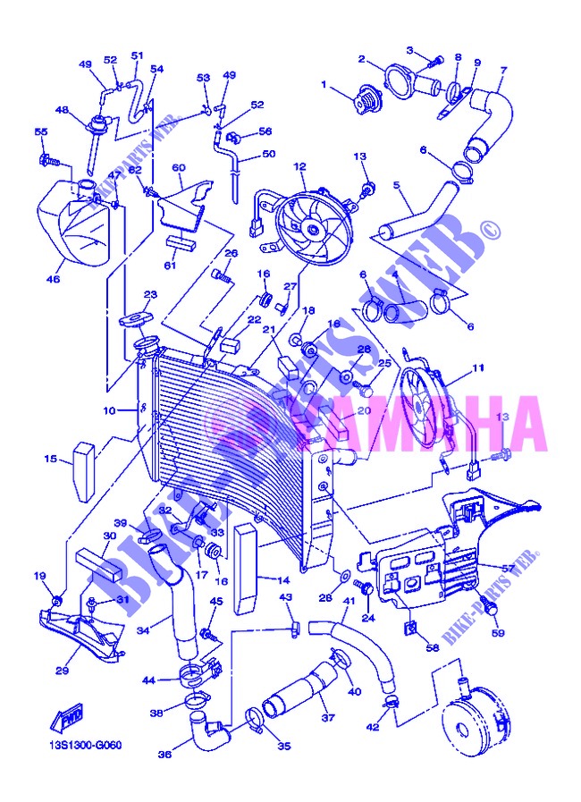 RADIATOR / HOSES for Yamaha YZF-R6 2013