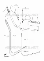 HANDLEBAR & CABLES for Yamaha XJ6N 2013
