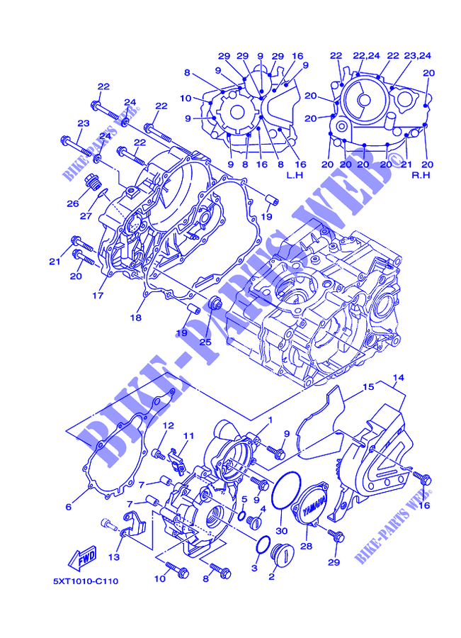 COVER   ENGINE 1 for Yamaha XT250 2014