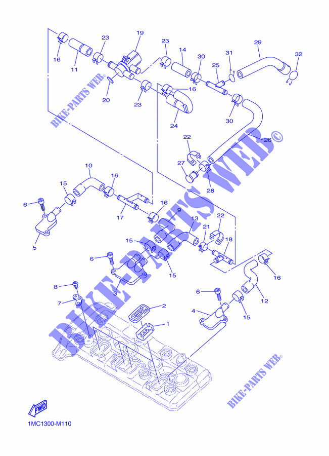AIR INDUCTION SYSTEM AIS for Yamaha FJR1300AE 2014