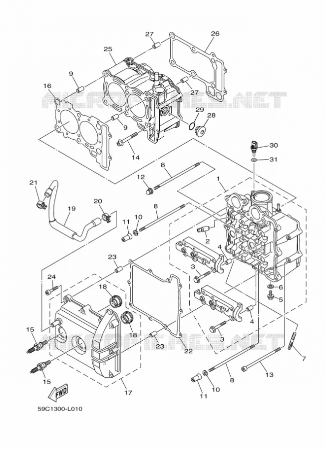 CYLINDER Yamaha SCOOTER 530 2014 TMAX  XP500