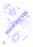 REAR BRAKE CALIPER for Yamaha DIVERSION 600 F 2015