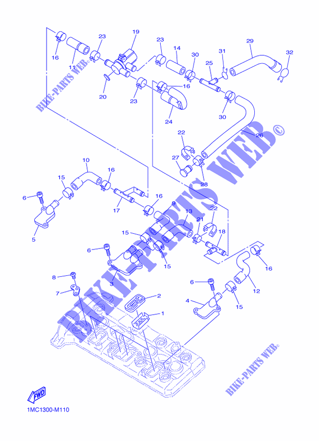 AIR INDUCTION SYSTEM AIS for Yamaha FJR1300AS 2015