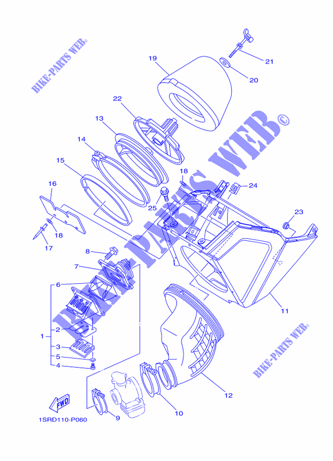 INTAKE for Yamaha YZ125 2015
