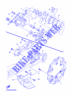 REAR BRAKE CALIPER for Yamaha YZ250 2015