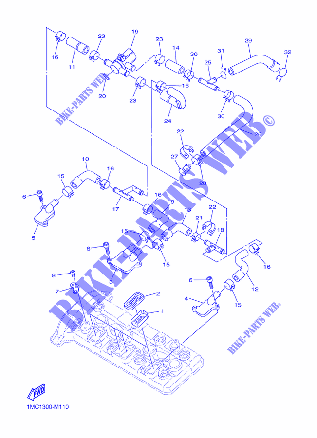 AIR INDUCTION SYSTEM AIS for Yamaha FJR1300AE 2015