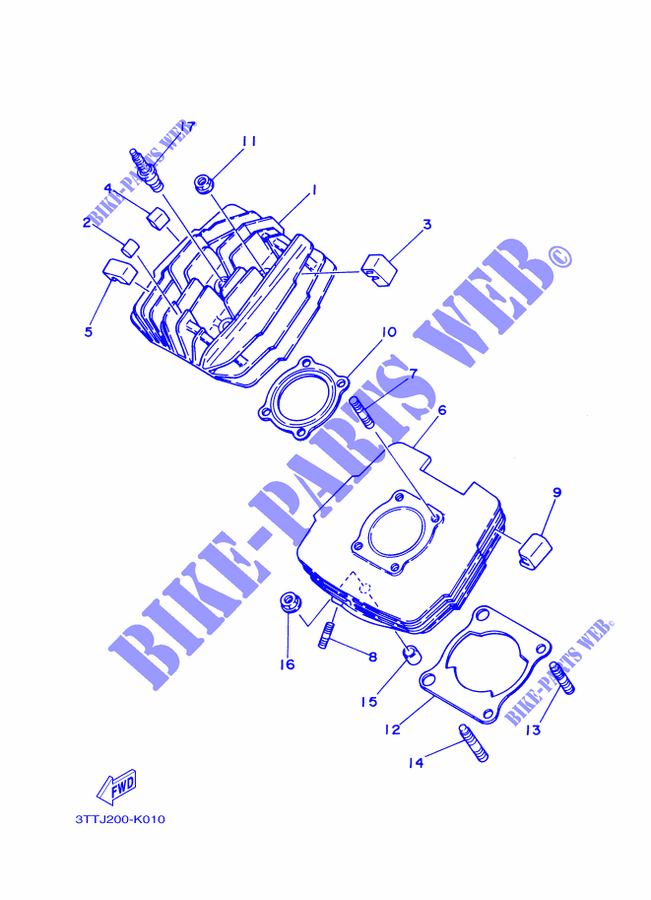 CYLINDER for Yamaha DT 125 2015